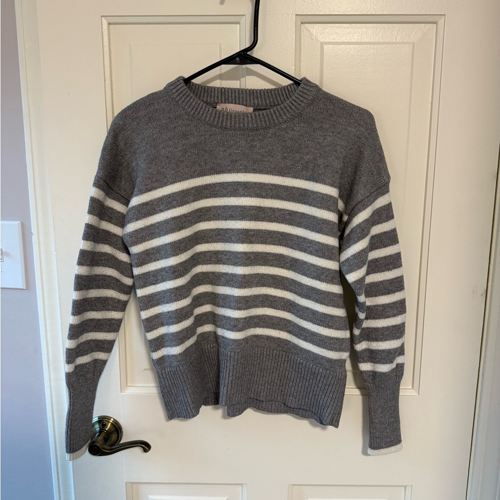 Philosophy striped sweater